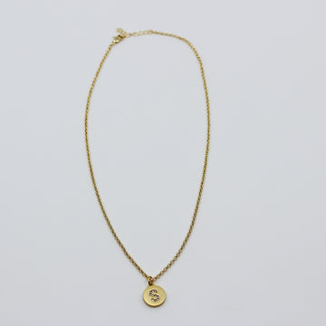 Coin Initial Necklace I MCHARMS