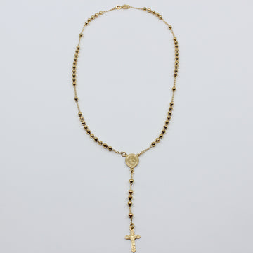 Gold Ball Rosary I MCHARMS