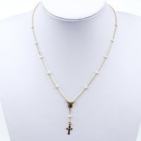 Pearl And Gold Delicate Rosary I MCHARMS