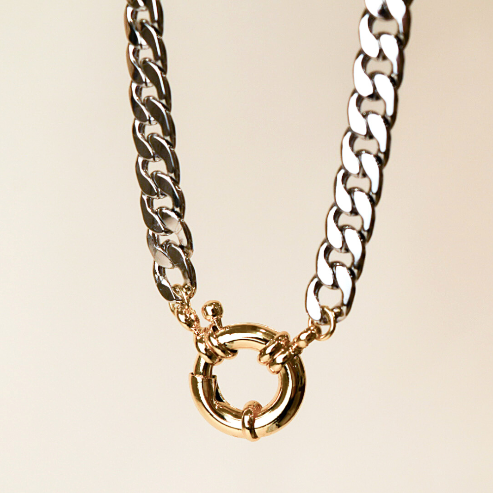 Mcharms Silver Cuban Link Chain Necklace Shop Jewelry at MCHARMS