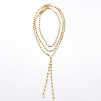 Shop Jewelry Necklaces Stack - Paper Clip Chain Stack l MCHARMS ; Paper Clip Chain Choker (14-16 inches), Paper Clip Chain Necklace (17-18 inches), and Paper Clip Chain Lariat (19 inches and 5 inch drop) Adjustable Brazilian gold plated paper clip link chain; link necklace; link lariat; link choker; gold necklace; gold choker; gold lariat;18k gold; gold jewelry; fancy jewelry; chic; handmade jewelry; miami jewelry; affordable jewelry; summer jewelry; fall jewelry; winter jewelry; fashionable jewelry