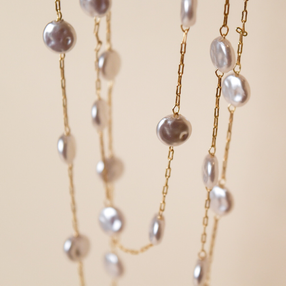 Pearl Body Chain Shop Jewelry Necklace Online at MCHARMS